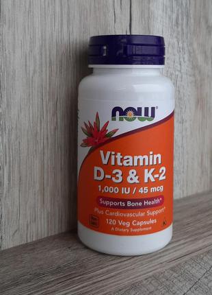 Now foods 
витамины d3 и k2, 120 растительных капсул3 фото