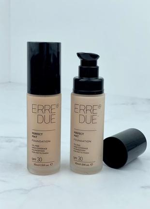 Безмасляная тональная основа erre due perfect mat foundation 30 ml 02 silent dune2 фото