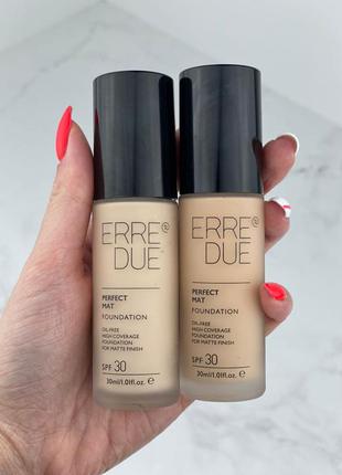 Безмасляная тональная основа erre due perfect mat foundation 30 ml 02 silent dune1 фото