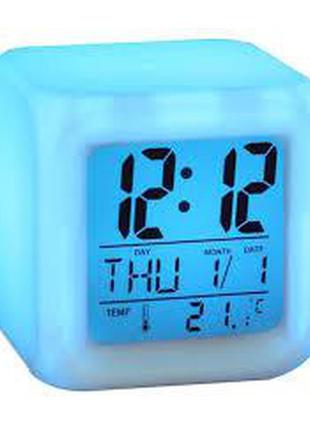 Led годинник хамелеон з термометром cx 508