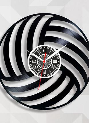 Круглий годинник годинник вініловий годинник зі смужками тихий кварцовий механізм футбольний м'яч декор стіни ідея дитячої