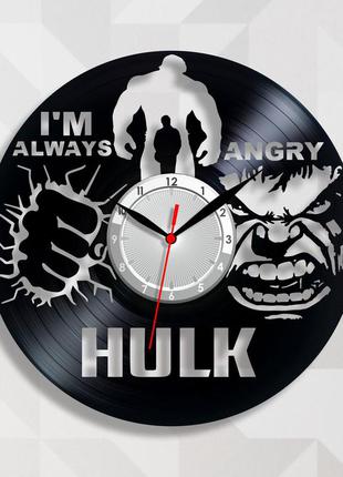 Халк годинник годинник на стіну халк настінний годинник hulk годинник злий халк зелена істота годинник із вінілу 30 см