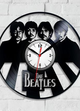 Годинник бітлз музична пластина beatles годинник вініл годинник рок-група кварцовий механізм білий циферблат 300 мм