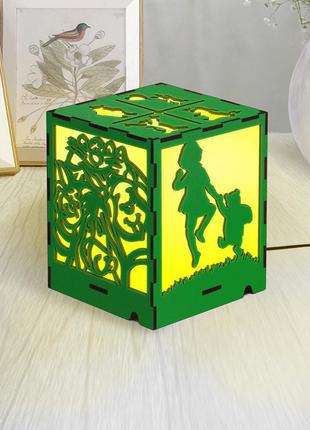 Нічник winnie the pooh настільна лампа для дітей вінні пух світлодіодний ліхтар дерев'яний нічник