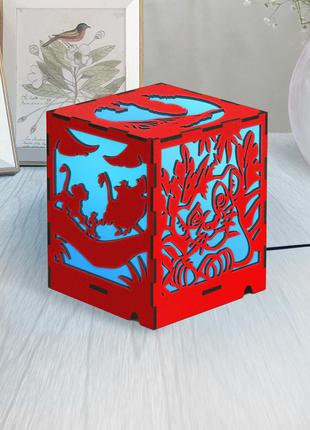 Король лев нічник нічна підсвітка милі led лампи регульований нічник лампочка на дистанційному керуванні