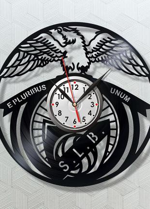 Фк європа бенфика лисабон годинник на стіну годинник вінілові годинники в кабінет оригінальний подарунок годинник — футбол 30 см1 фото