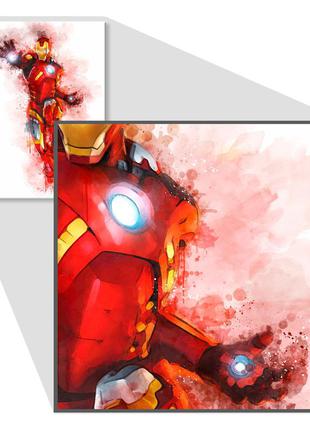 Железный человек фото картина мстители месники iron man марвел постер для декора спальни холст на стену3 фото