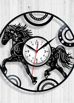Часы сладких снов часы с конем часы с единорогом детские часы виниловые часы часы черные кварцовые часы 30 см