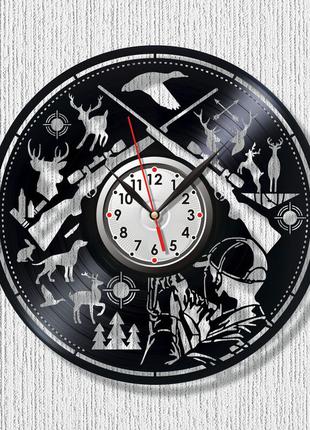 Охота охотничие часы часы для охотника круглые часы часы для охотничьего домика виниловые часы 30 см2 фото