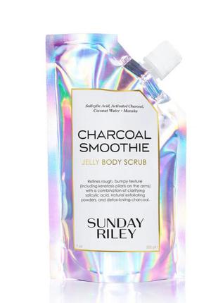 Sunday riley charcoal smoothie jelly body scrub-скраб для тіла 200 гр.1 фото