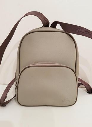 Стильный фирменный рюкзак lacoste канвас3 фото