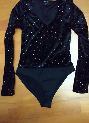 Бархатное  женское боди