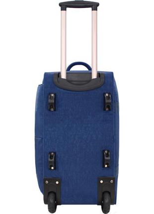 Вместительная сумка дорожная на 2 колеса g-s 58 л. cинего цвета, сумка для поездок на колесах3 фото