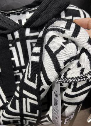 Женский свитер кофта реглан худи в стиле fendi фенди7 фото