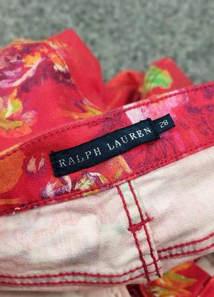 Vintage ralph lauren bright  jeans pattern of flowers приталенные женские джинсы. яркие узоры цветов9 фото