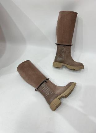 Сапоги трансформеры ботинки женские деми зима натуральная кожа замша5 фото