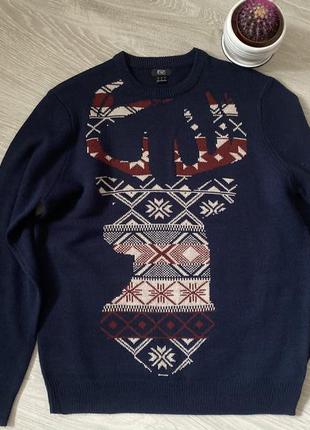 Новогодний свитер f&f 4