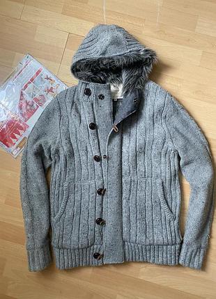 Вовняне пальто куртка zara