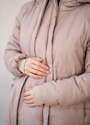 🎀 акция 🎀 курточка для беременных зимняя пальто для беременных и кормящих теплое зимнее пуховик2 фото