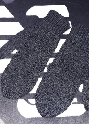 Варежки рукавички вязаные1 фото