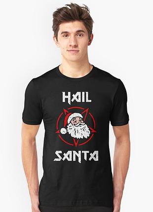 Футболка «hail santa devil star»