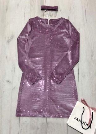 Нарядне плаття для дівчинки підлітка рожеве1 фото