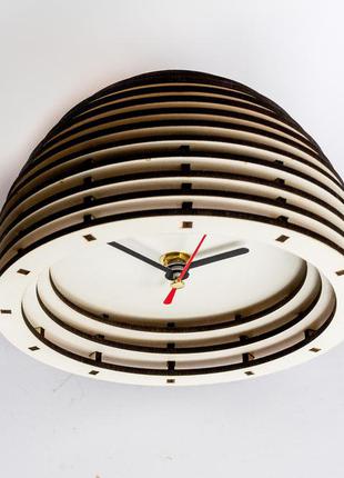 Круглые часы настольные часы часы белые 15 см глубокие часы часы с черными стрелками...