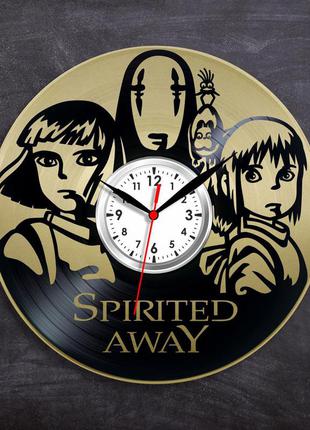 Аніме spirited away годинник вініловий годинник годинник у кольорі срібла занесені примарами годинник для дітей 300 мм