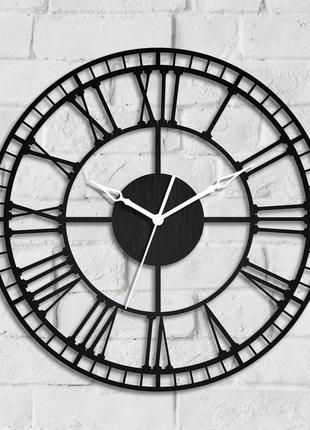 Круглые деревянные часы старинные деревянные часы стенное искусство декор середины века 40 см