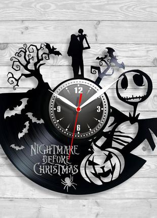 Ніч перед різдвом вініловий годинник nightmare before christmas настінний годинник годинник у дитячу кімнату4 фото