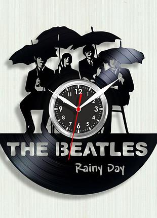 The beatles rainy day часы битлз музыкальная пластина винил часы рок-группа кварцевый механизм белые стрелки