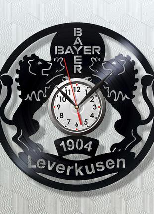 Футбольний клуб байєр леверкузен годинник настінні годинники з вінілової пластини годинник для уболівальника футболу 300 мм