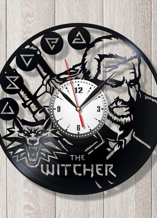 Відьмак годинник вінілові круглі годинники відьмак годинник цикл книг і ігор кварцовые годинники настінні годинники 30 см4 фото