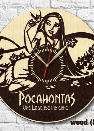 Покахонтас годинники з натуральної сировини дерев'яний годинник годинник для дівчинки настінний годинник мультяшний годинник