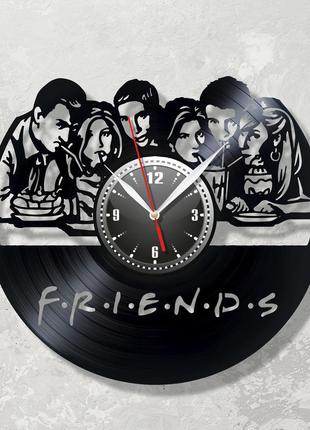 Телесериал друзья часы друзья friends часы виниловые часы на стену домашний декор кварцовые часы 30 см