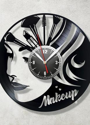 Макіяж годинник годинник настінний maйк-ап годинник makeup годинник годинник у салон краси б'юті індильник візажист годинник 30 см1 фото