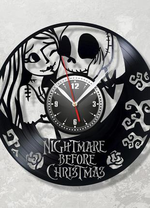Кошмар перед різдвом годинник nightmare before christmas вініловий годинник годинник настінний дитячий годинник 30 см