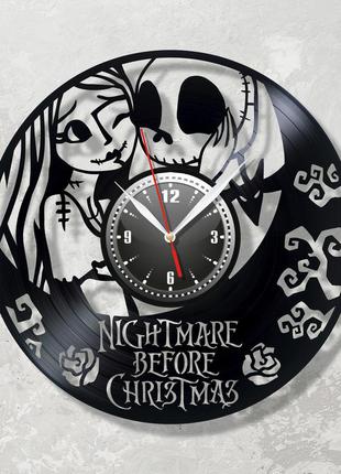 Кошмар перед рождеством часы nightmare before christmas виниловые часы часы настенный детские часы 30 см