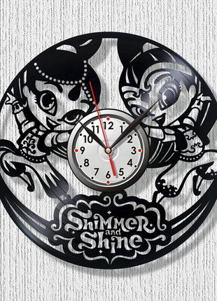 Шиммер и шайн часы часы для девочек часы для детей shimmer and shine часы для девочек настенные часы 300 мм