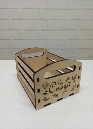 Коробка для хранения специй органайзер для специй ящик для специй коробка для специй место для специй1 фото