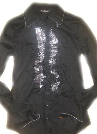 Блуза женская черная1 фото