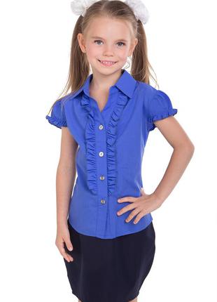 Блуза для дівчинки з коротким рукавом