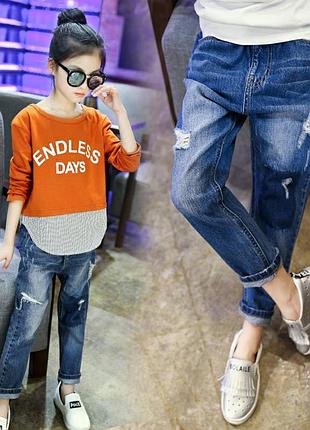 Джинсы на девочку пояс на резинке