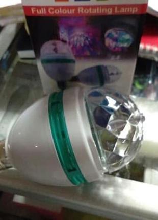 Диско лампа laser rotating lamp вращающаяся светодиодная диско лампа