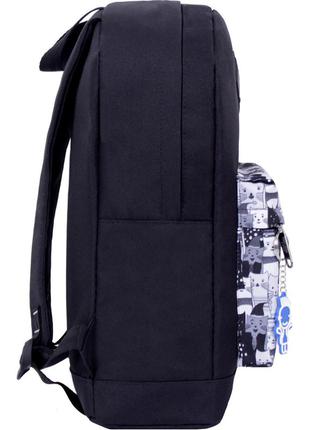 Рюкзак повседневный  молодежный w/r 17 л. черный городской рюкзак с ярким принтом2 фото
