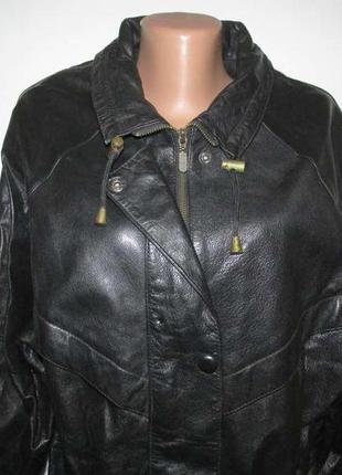 Куртка шкіряна classic woman, l-xl. упоряд. відмінне!