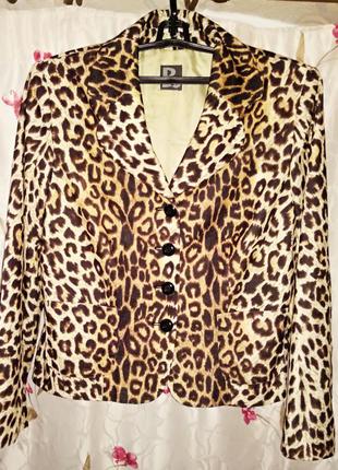 Жакет женский с леопардовым принтом / пиджак женский с леопардовым принтом1 фото