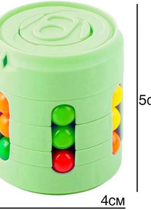 Головоломка банка для детей  зеленая cans spinner cube2 фото