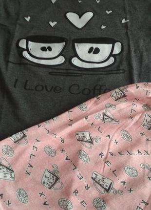 Пижама женская шорты и футболка хлопок2 фото