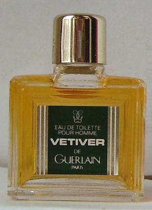 Миниатюра - guerlain vetiver - edt - 4 мл. оригінал. вінтаж